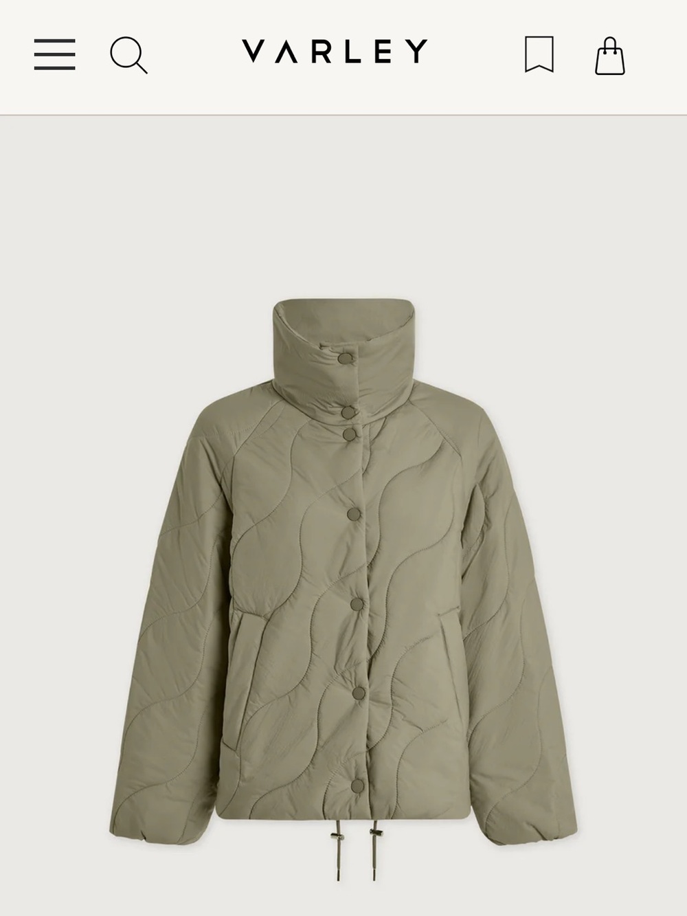 Varley Fabia Quilted Jacket Size XL NWT - Picture 7 of 8